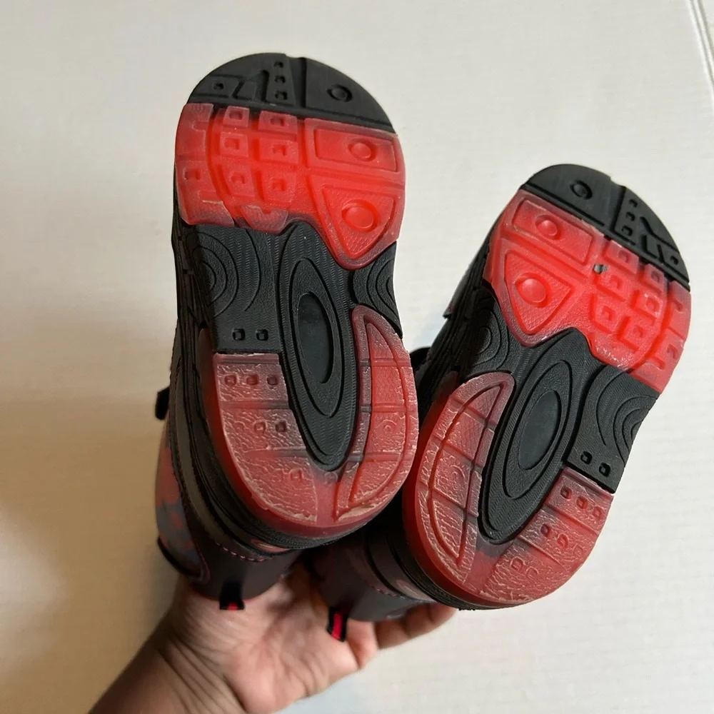 Spiderman Kids Boots - Black with Red Accents